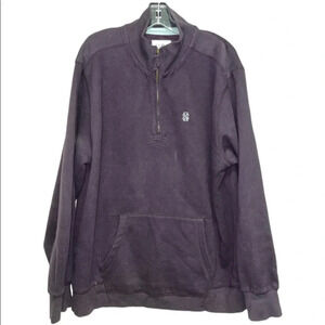 Izod the original brand quarter zip pullover sweatshirt embroidered purple XL